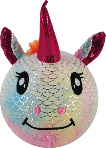 Unicorn din pluș gonflabil, curcubeu, 15 cm
