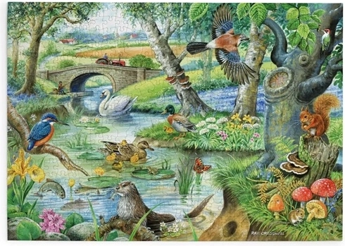 House of Puzzles Povești de lângă râu puzzle cu 500 de piese mari