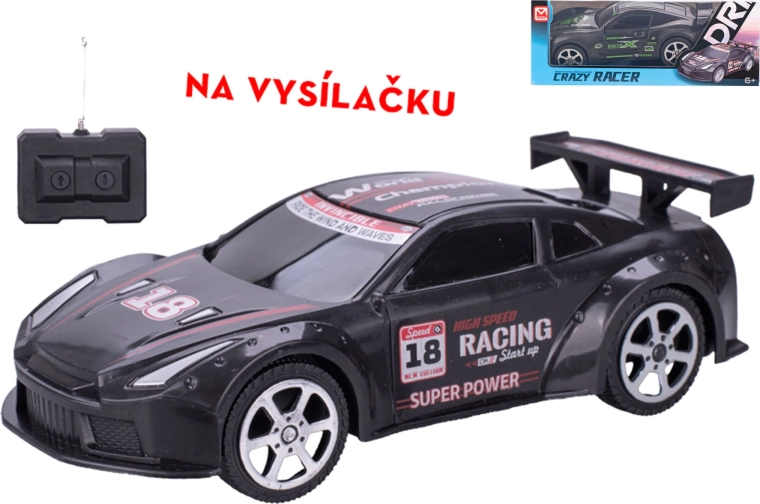 Mașină R/C de curse 18 cm cu telecomandă 27 MHz