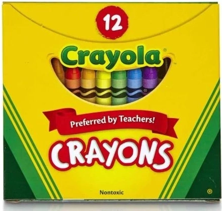 Creioane cerate Crayola sigure, în culori vibrante - 12 buc.