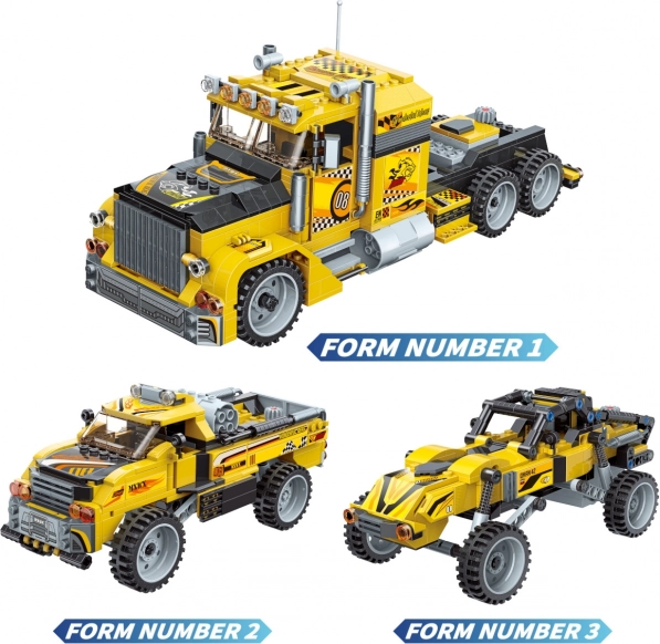 Qman Idei nelimitate – transportator curajos set de construcție cu mecanism cu întoarcere