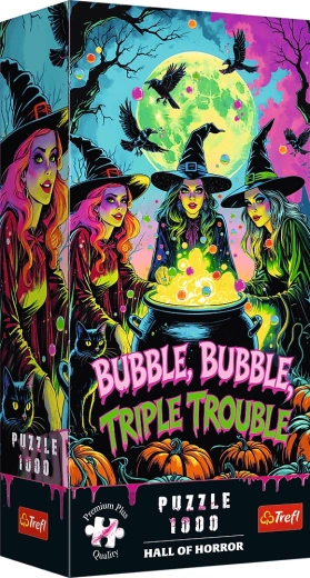 Puzzle Trefl Hall of Horror: Probleme în trei, 1000 de piese