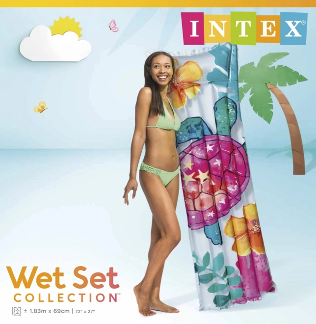 Saltea gonflabilă pentru apă 183 × 69 cm cu imprimeu tropical