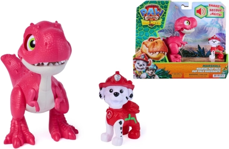 Figurină Spin Master PAW Patrol: Marshall cu accesoriu cu dinozaur