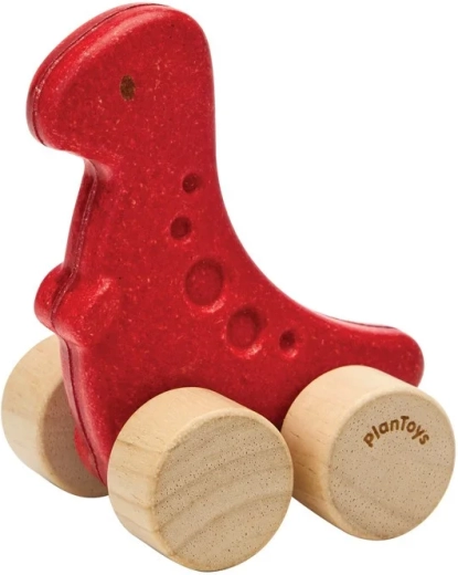 PlanToys mașinuță din lemn dinozaur dino rex - 1 bucată