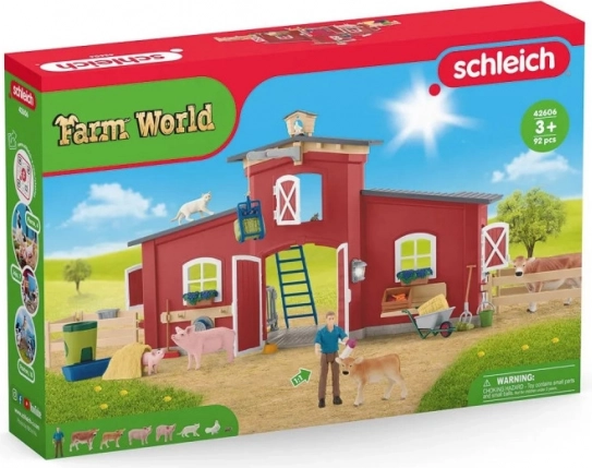 Set figurine marele hambar cu animale și accesorii Farm World