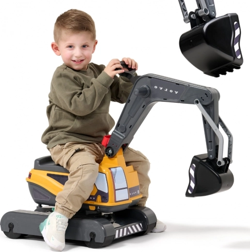 Set excavator pe roți FALK VOLVO cu cabină rotativă și cupă