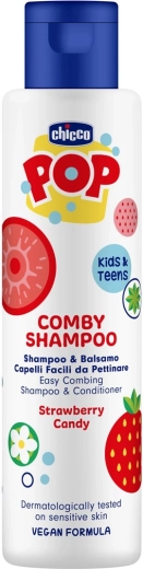 Chicco POP șampon și balsam 2în1 căpșună 250 ml