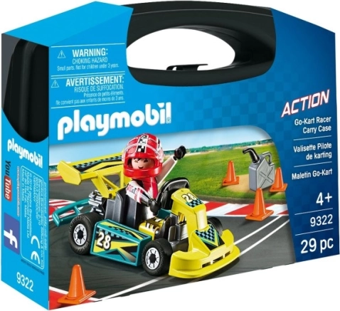 Playmobil set portabil – kart de curse cu figurină