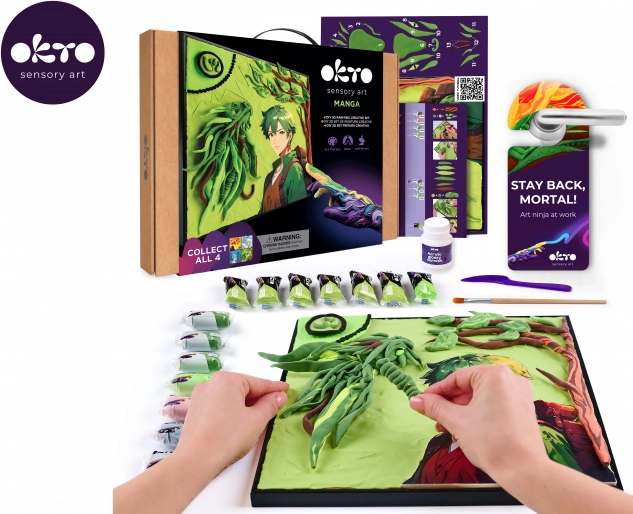 Set creativ Okto manga elementul Pământ 30 × 40 cm