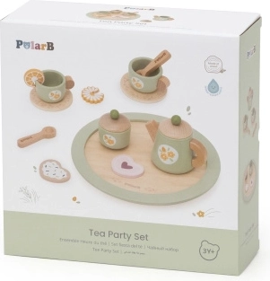 Set din lemn pentru ceai și cafea Viga cu tavă