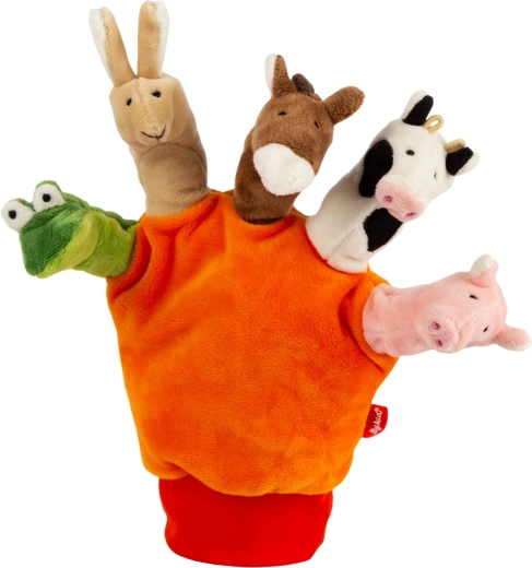 Sigikid mănușă din pluș cu animale tip marionetă