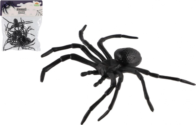 păianjen negru din plastic, set de 5 buc