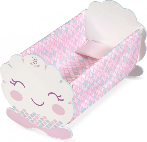 Leagăn din lemn pentru păpuși cu accesorii OCEAN FANTASY