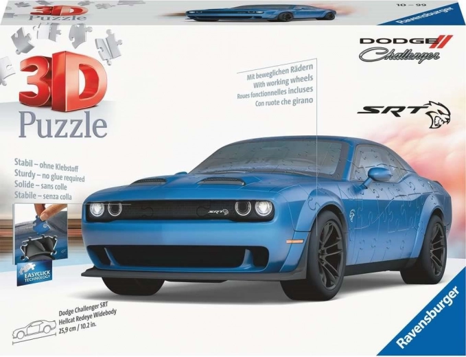 Ravensburger puzzle 3D – Dodge Challenger SRT Hellcat Widebody (163 piese)