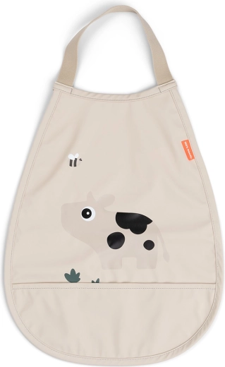 Baveta cu introducere pe cap Done by Deer Tiny farm, nisipie