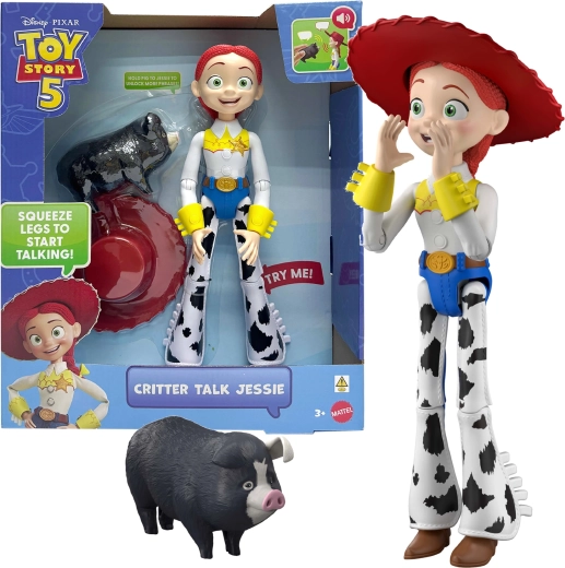 Mattel Disney Toy Story Jessie – figurină interactivă 30 cm cu animăluț