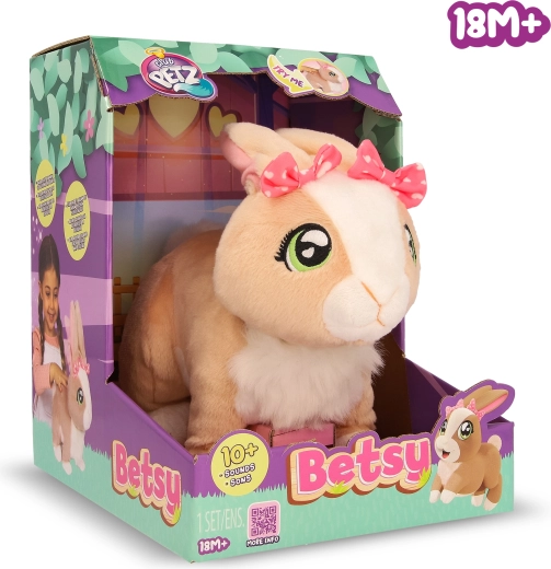 Iepurașul interactiv Betsy cu efecte sonore, 26 cm