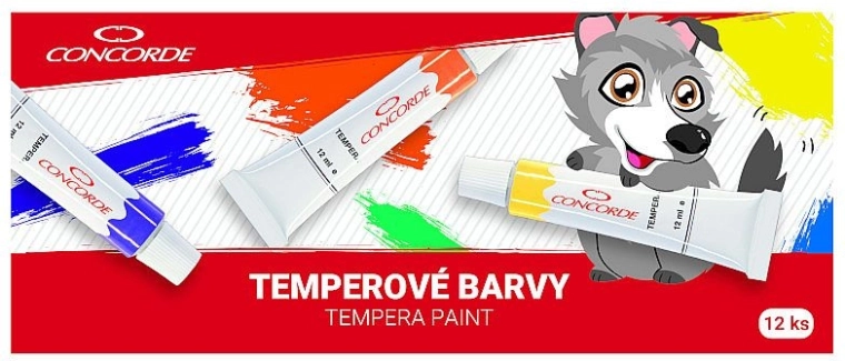 Tempera CONCORDE 12×12 ml