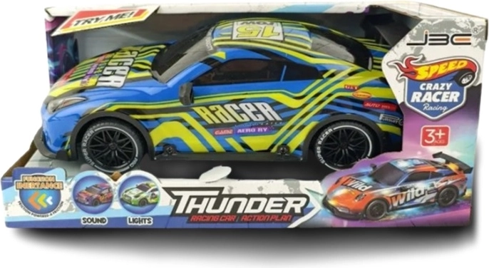 Mașinuță sport cu lumini și sunete în cutie