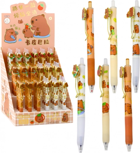 Pix cu gel Kapibara cu cerneală albastră 0.5mm