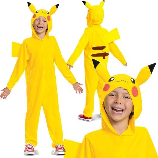 Costum pentru copii Pokémon Pikachu Kigurumi 127–136 cm (7–8 ani)