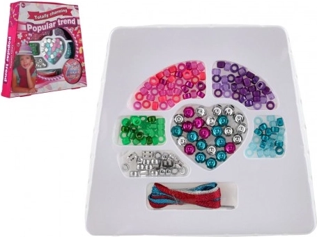 Mărgele din plastic mix colorat cu șnur