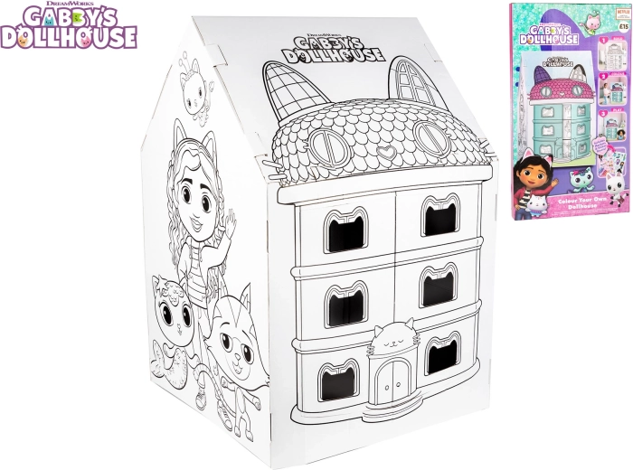 Set creativ: creează-ți propria căsuță cu autocolante – Căsuța magică a lui Gabby