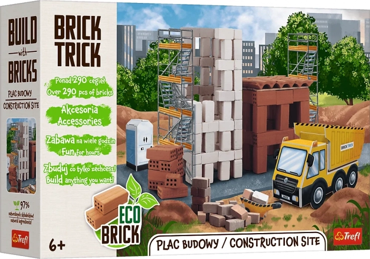 Trefl Brick Trick șantier XL set de construcție 290 piese