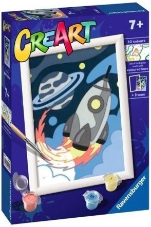 Ravensburger CreArt pictură pe numere pentru copii, rachetă