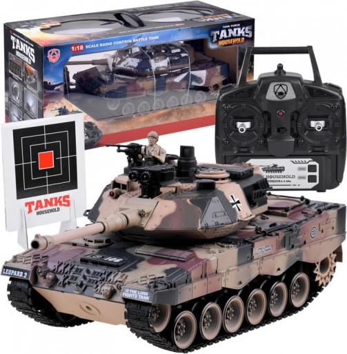 mare tanc RC Leopard 2 1:18 cu tragere
