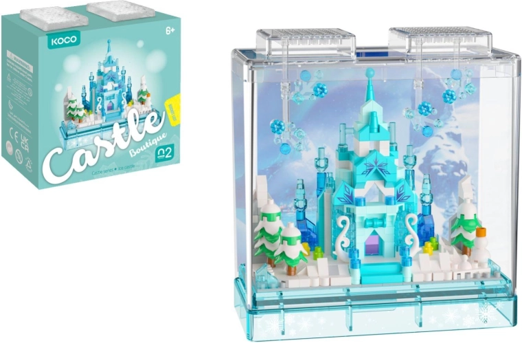 Mini set de construcție KOCO castel de iarnă, 381 de piese