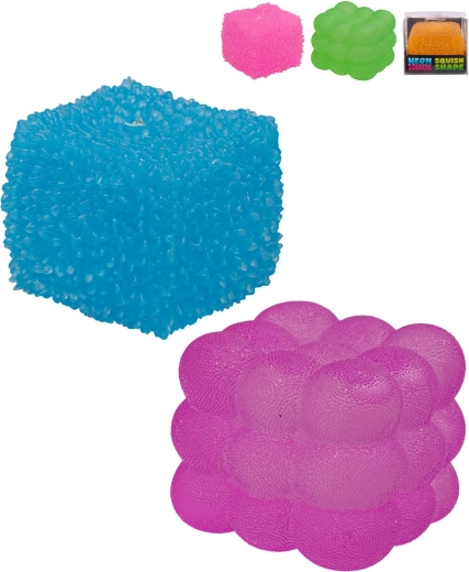 Mega squeeze cub antistres în formă de cub de zahăr cu textură sugar - 1 bucată