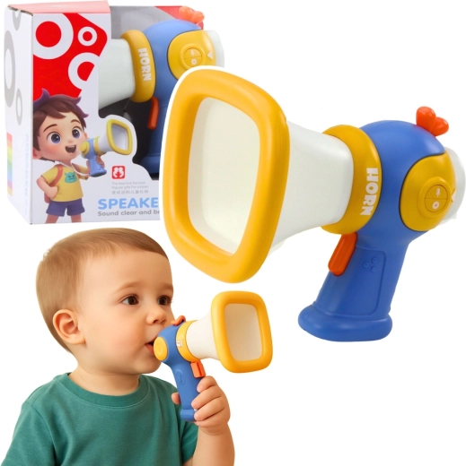 Megafon pentru copii cu schimbare de voce și efecte luminoase – albastru