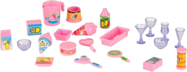 Accesorii bogate pentru jocul de-a gelateria