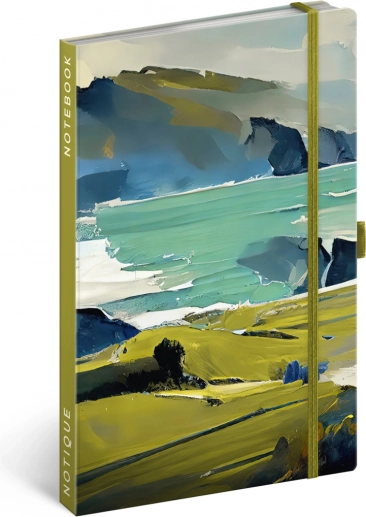 NOTIQUE caiet de notițe, motiv pictură, liniat, 13 × 21 cm