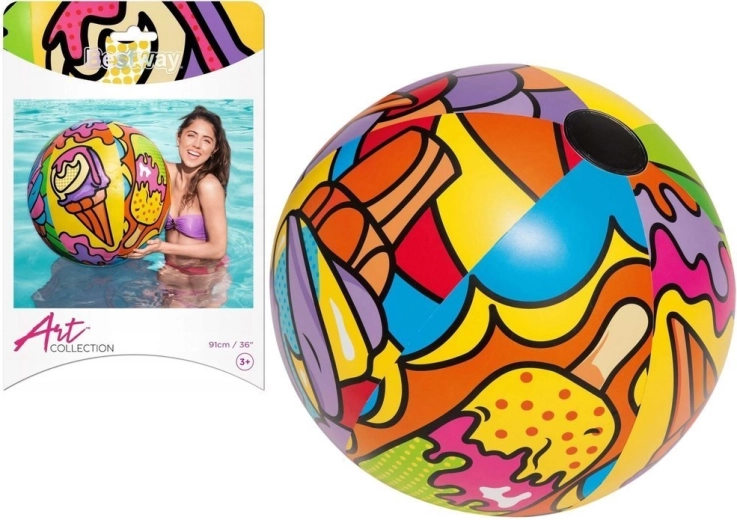 Minge de plajă gonflabilă multicolor 91 cm BESTWAY