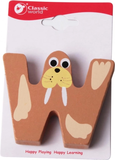 Litera din lemn W de la Classic World