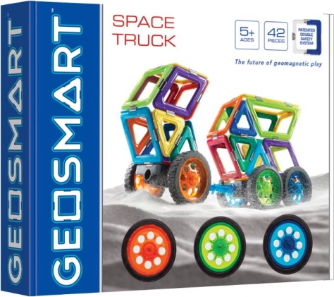 Construcție magnetică GeoSmart Camion spațial 42 de piese