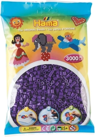 Mărgele Hama Midi de călcat, mov, 3000 buc.