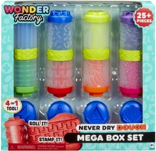 Wonder Factory plastilină care nu se usucă și nisip modelabil – set creativ mega