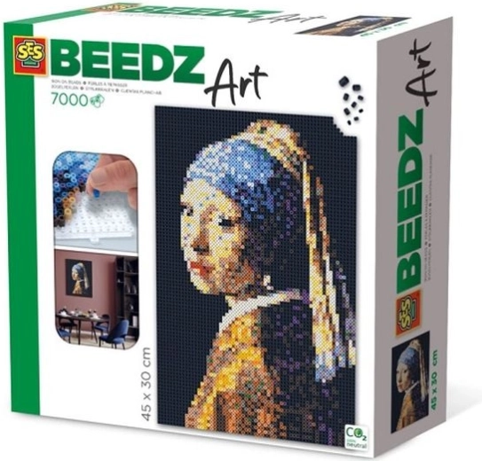 SES Creative BeedzArt mărgele de călcat – Fata cu cercel de perlă