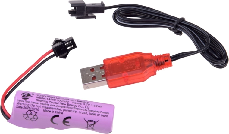 Acumulator reîncărcabil și încărcare prin USB