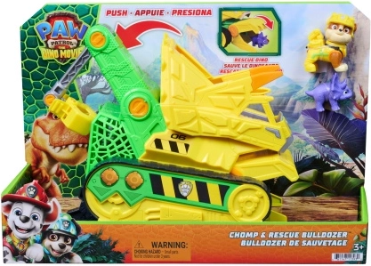 Patrula Cățelușilor film Buldozerul lui Rubble Dino Chomp & Rescue cu figurine