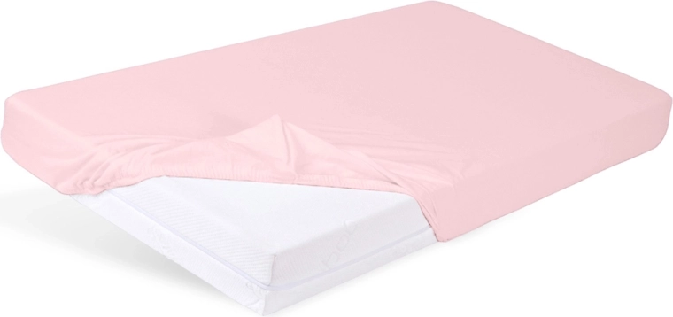 BabyMatex cearșaf jersey cu elastic pentru pătuț 60 × 120 cm roz prăfuit
