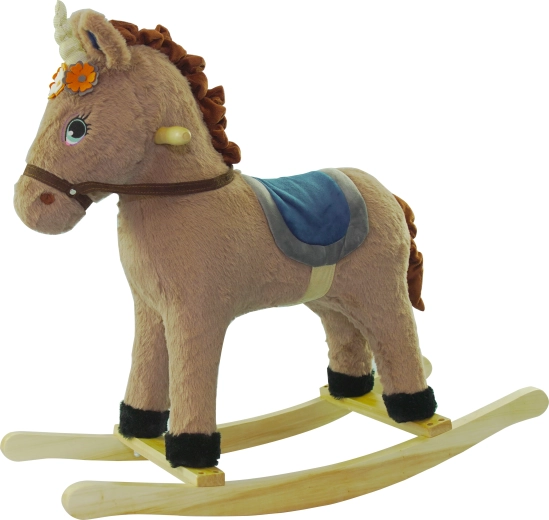 Unicorn balansoar cu efecte sonore – maro