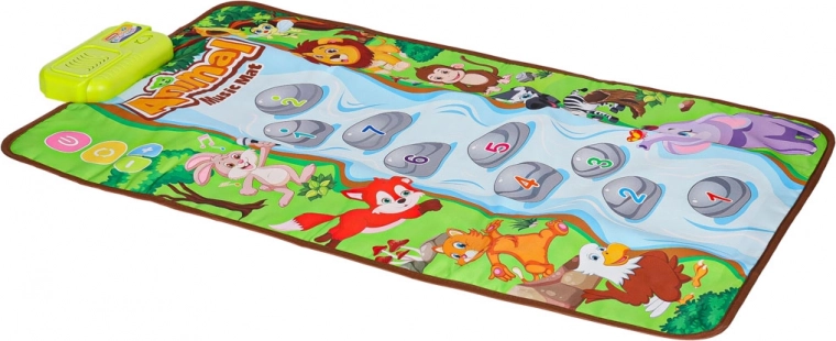 Covoraș muzical interactiv cu animăluțe – covor de joacă educativ