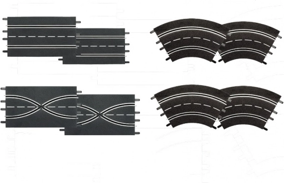 Set de extindere pentru piste auto Evolution, Digital 132 și Digital 124 – lungime 2,8 m