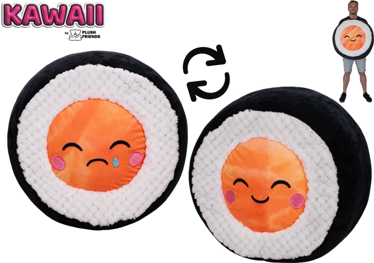 Sushi din pluș somon 60 cm Plush Friends Kawaii