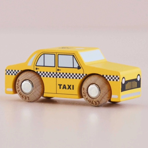 Mașinuță din lemn Trixie – taxi newyorkez Le Toy Van